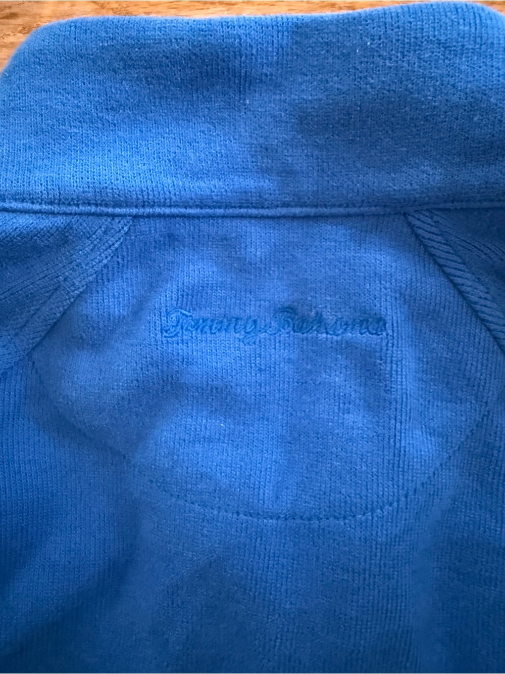 Tommy Bahama Aruba Full Zip Sweatshirt Jacket Women S Cobalt Cotton Cardigan - Picture 6 of 6